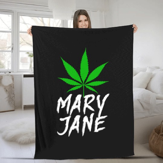Mary Jane Kush Fleece Blankets