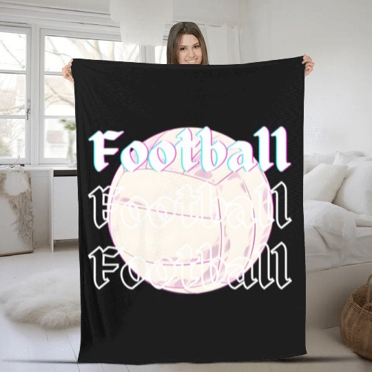 Football is life , sport lover Fleece Blankets