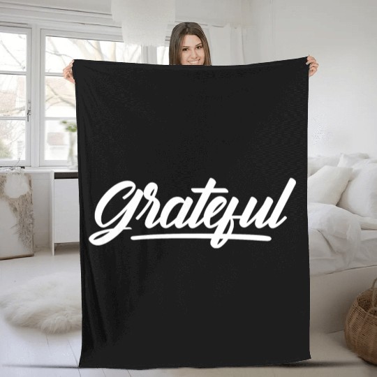 Grateful Love Jesus Christian Christmas Fleece Blankets
