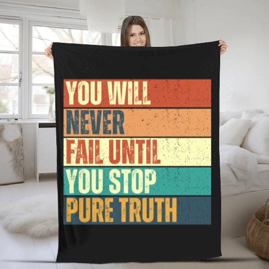 Don't stop until you win Fleece Blankets