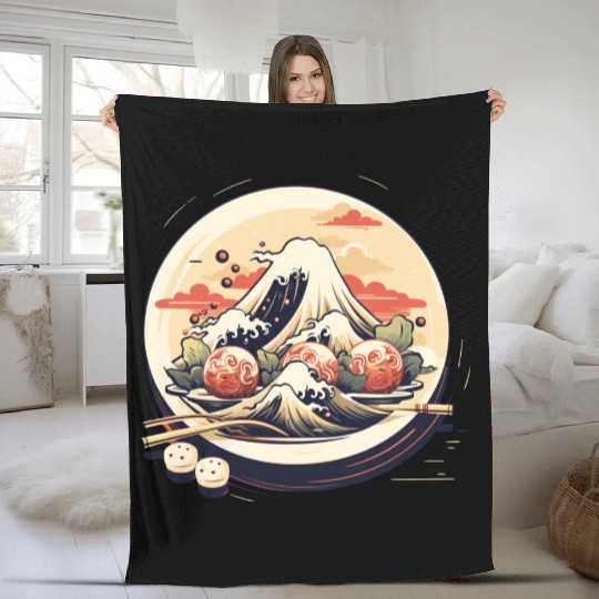 Great Takoyaki Fleece Blankets