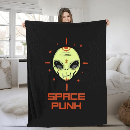 Space Punk Fleece Blankets