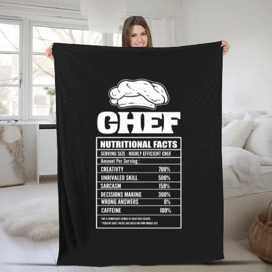 Funny Chef Saucier Fleece Blankets
