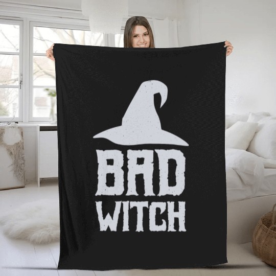 Bad Witch Fleece Blankets