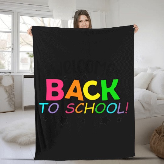 Welcome Back To School Fleece Blankets for Teachers Gift