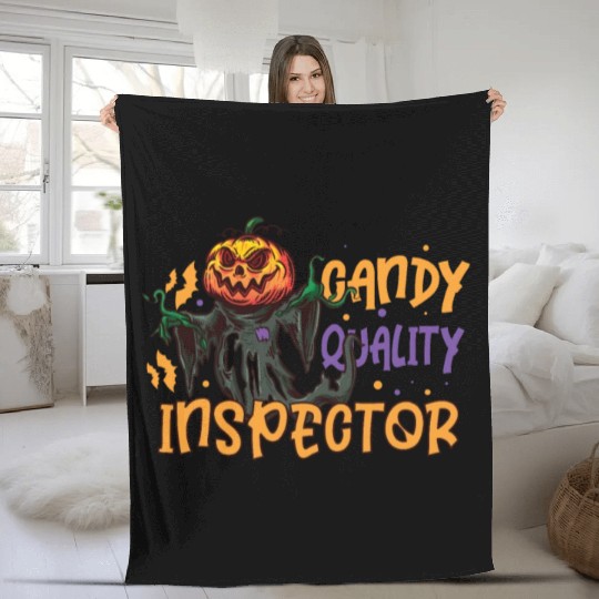 Scary Pumpkin Halloween Costume Autumn Fall Gift Fleece Blankets