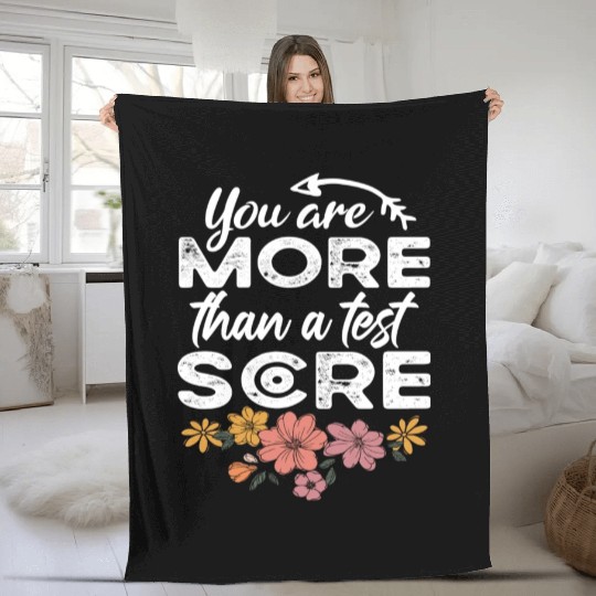 Teacher Appreciation Floral Gift Idea Fleece Blankets