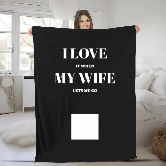 I Love My Wine Fleece Blankets