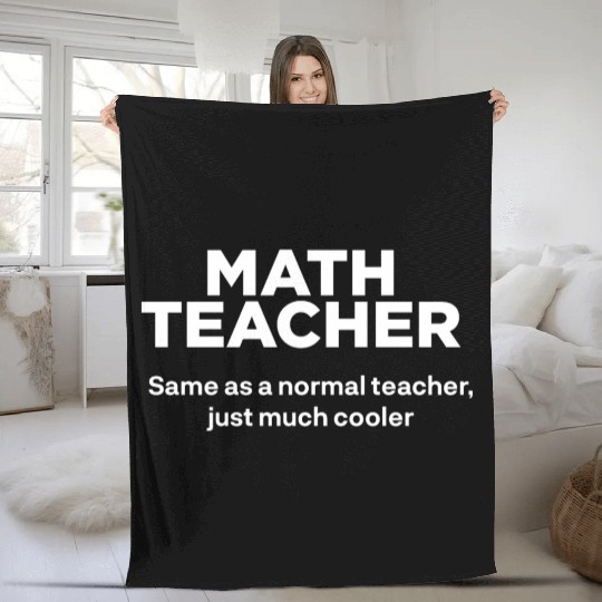 Math Teacher Fleece Blankets