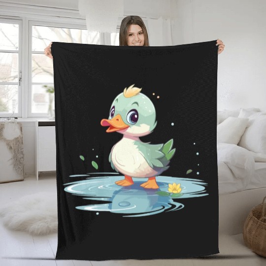 Green Duck Fleece Blankets