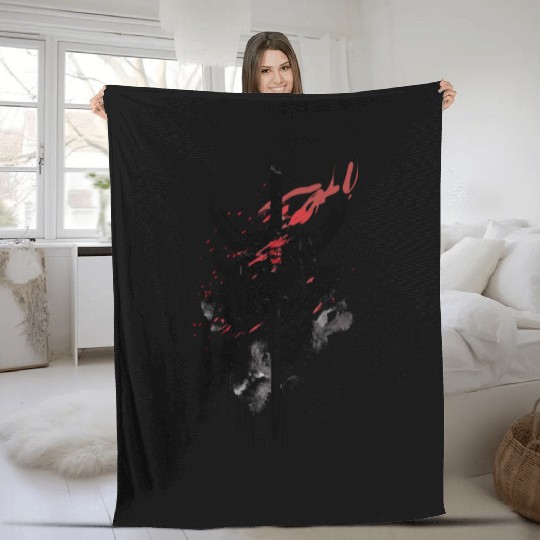 Samurai Warrior Fleece Blankets