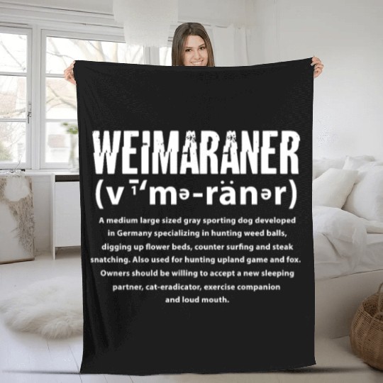 Weimaraner Definition Meaning Fleece Blankets