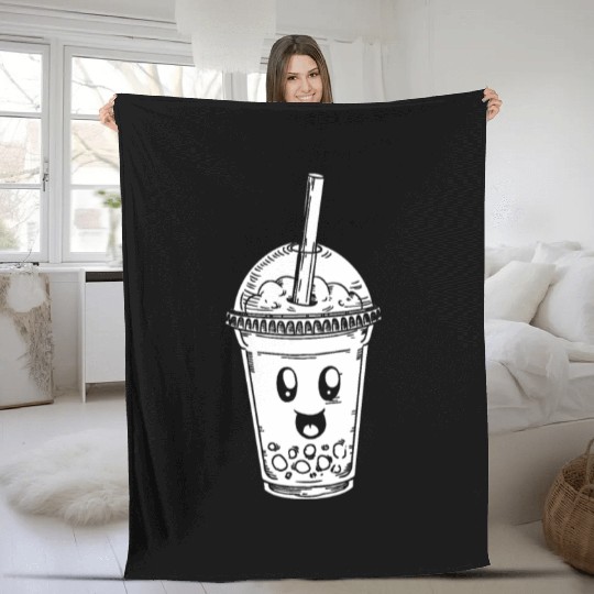 K Pop Bubble Tea Fleece Blankets