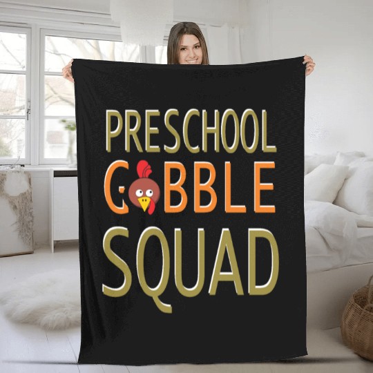 Preschool Gobble Squad Fleece Blankets