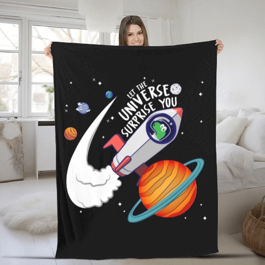 Let The Universe Surprise You Fleece Blankets
