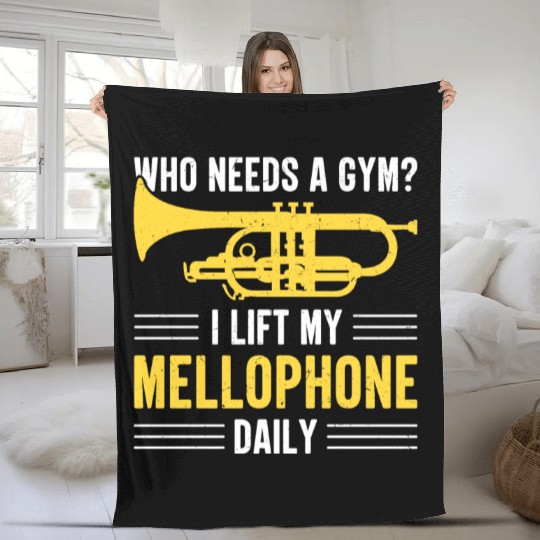 Mellophonist Musical Instrument Orchestra Fleece Blankets