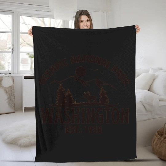 Olympic National Park Fleece Blankets
