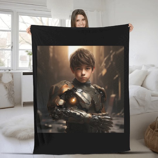 Robotic Level Up Fleece Blankets
