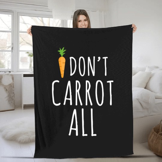 Funny Gardening Carrot Fleece Blankets