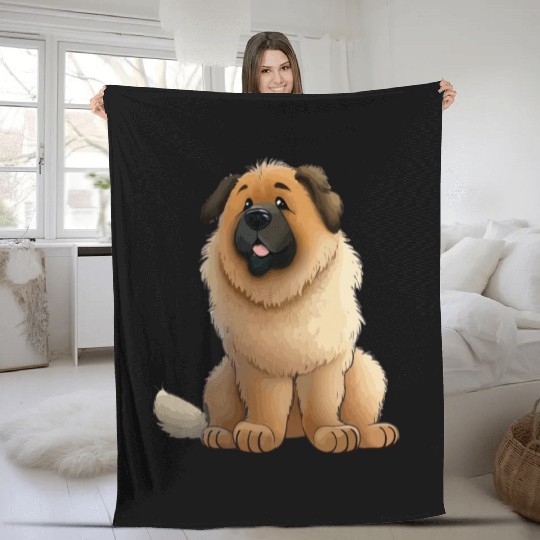 Germanic Bear Dog Pets Lover Design Fleece Blankets