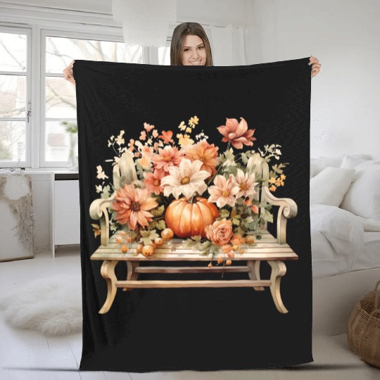 Wild Flowers Fleece Blankets Design - Funny gift