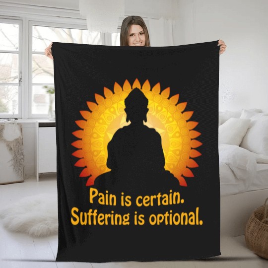 Buddha Yoga Mandala Meditation Buddhism Namaste Fleece Blankets