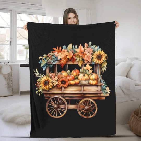 Wild Flowers Fleece Blankets Design - Funny gift