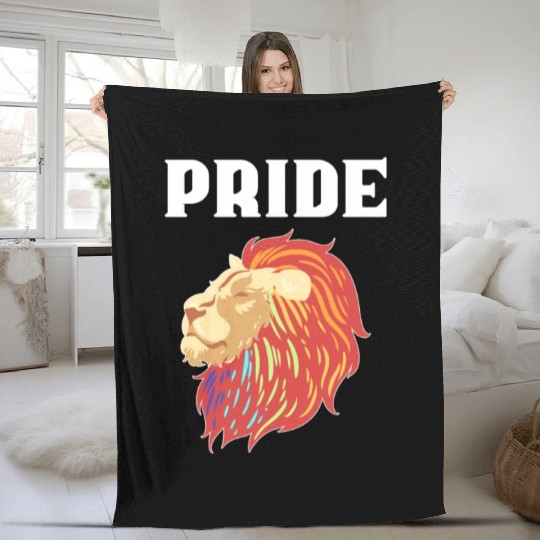 Pride Lion Gay And Homosexual Santa Claus Gift Fleece Blankets