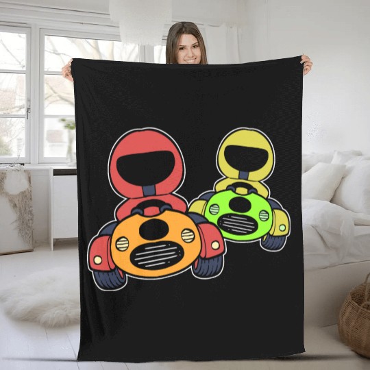 Go Kart Racing Titleholder Gift Fleece Blankets