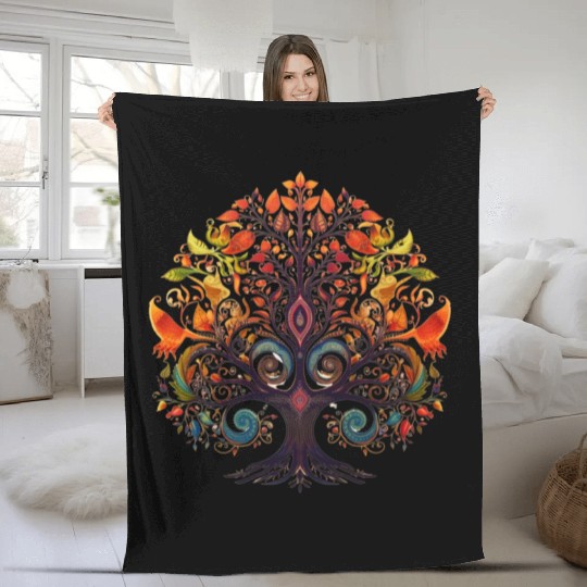 Tree Lovers Tree of Life Fleece Blankets