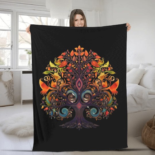 Tree Lovers Tree of Life Fleece Blankets