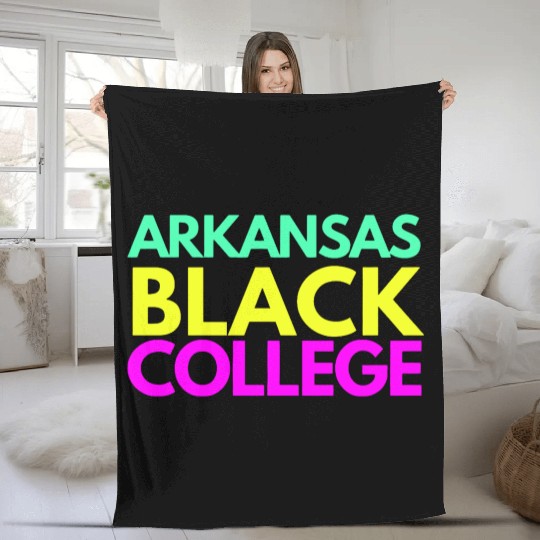 Arkansas Yellow Black College Fleece Blankets (Invest Edt)