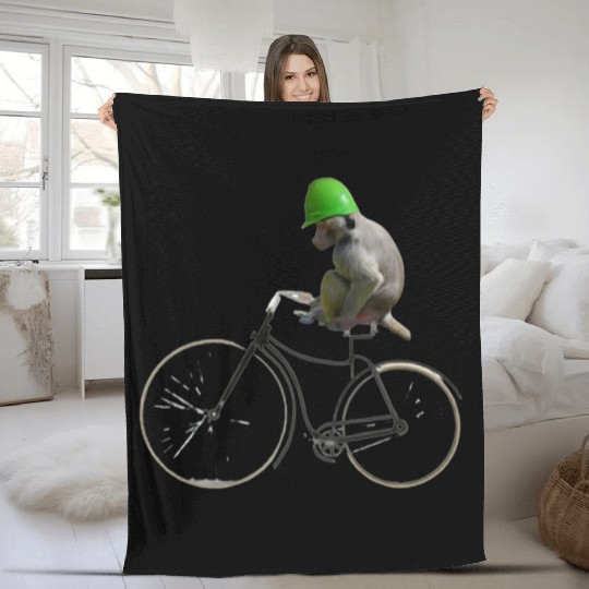 Creative monkey design Fleece Blankets