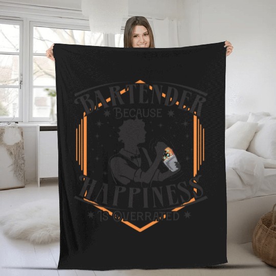 bartender happiness Fleece Blankets
