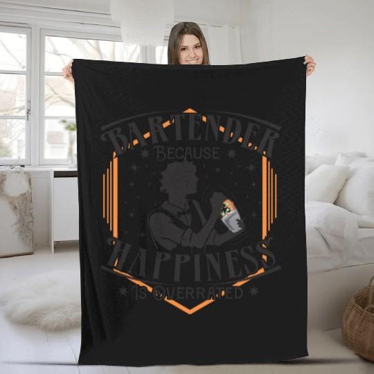 bartender happiness Fleece Blankets
