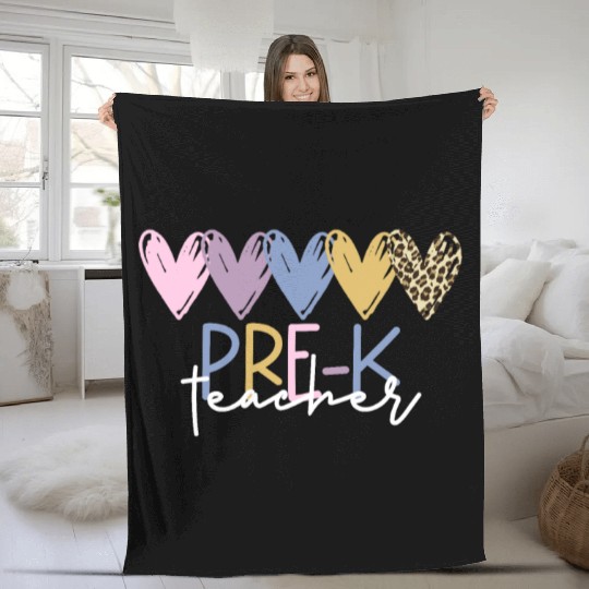 Pre-K Teacher Back To School Pre-K Teacher Fleece Blankets