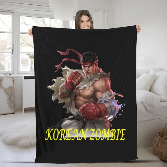 Korean zombie Fleece Blankets