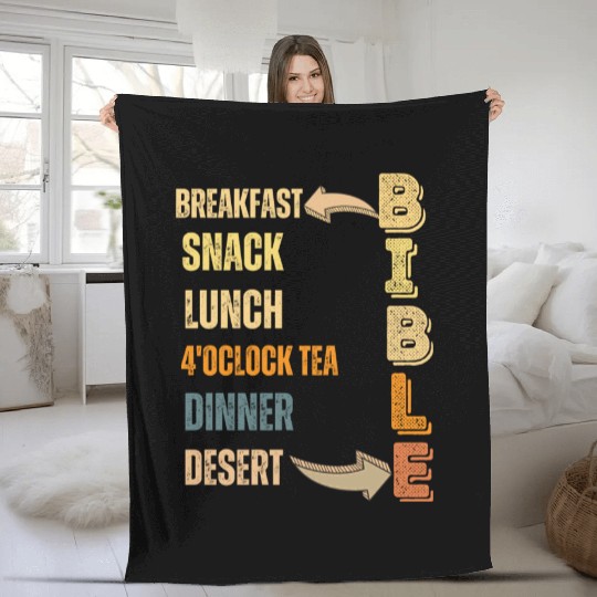 My Daily Bread Fleece Blankets