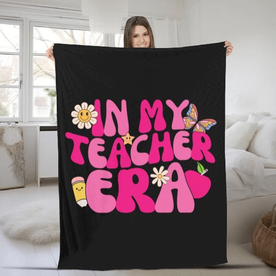 in my teacher Era Fleece Blankets