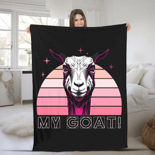 My goat Fleece Blankets