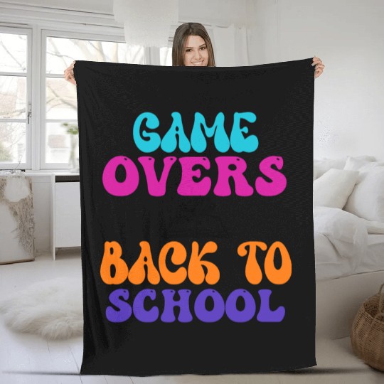 game overs back to school, Super On 1st Grade Fleece Blankets