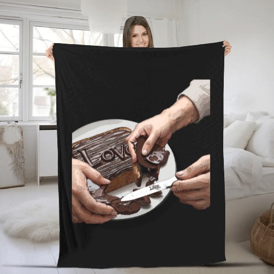 spread love design Fleece Blankets