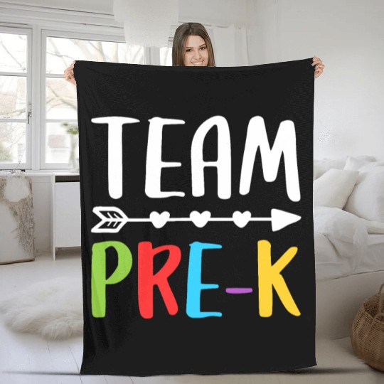 Team Pre-K, Teacher Back To School Fleece Blankets