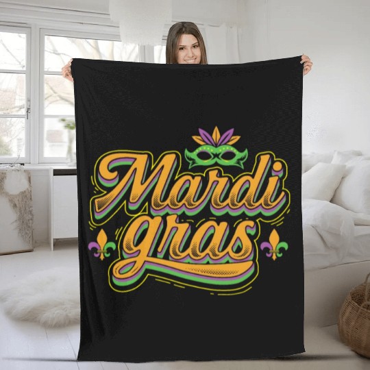 Mardi Gras Fleece Blankets