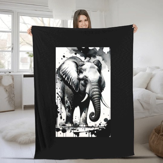 Elegant Elephants: Elevate Your Style with Grace Fleece Blankets