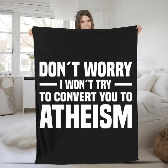 Atheism Skeptics Atheists Atheist Science Fleece Blankets