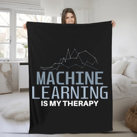Data Science Joke Machine Learning Big Database Fleece Blankets