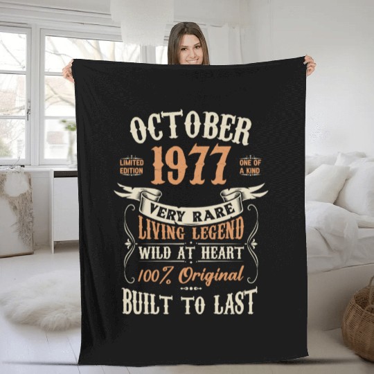 October 1977 Birthday Surprise Fleece Blankets