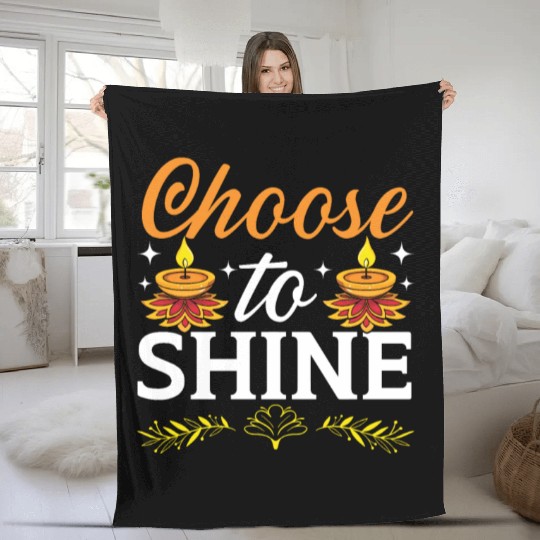 Happy Diwali Diwali Festival Indian Hindu Hinduism Fleece Blankets