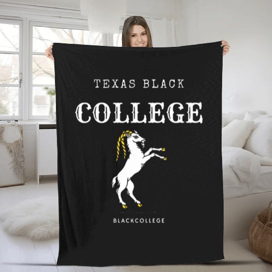 Texas Stallions Black College (Alpha Edition) Fleece Blankets